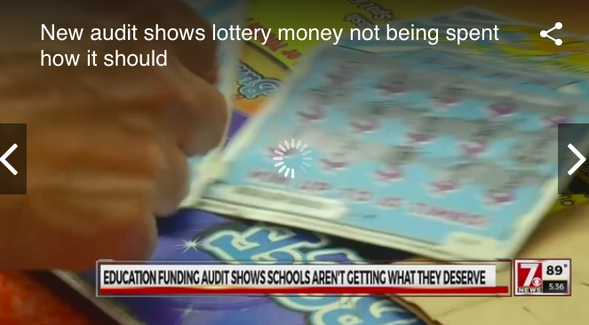 New audit shows lottery money not being spent how it should